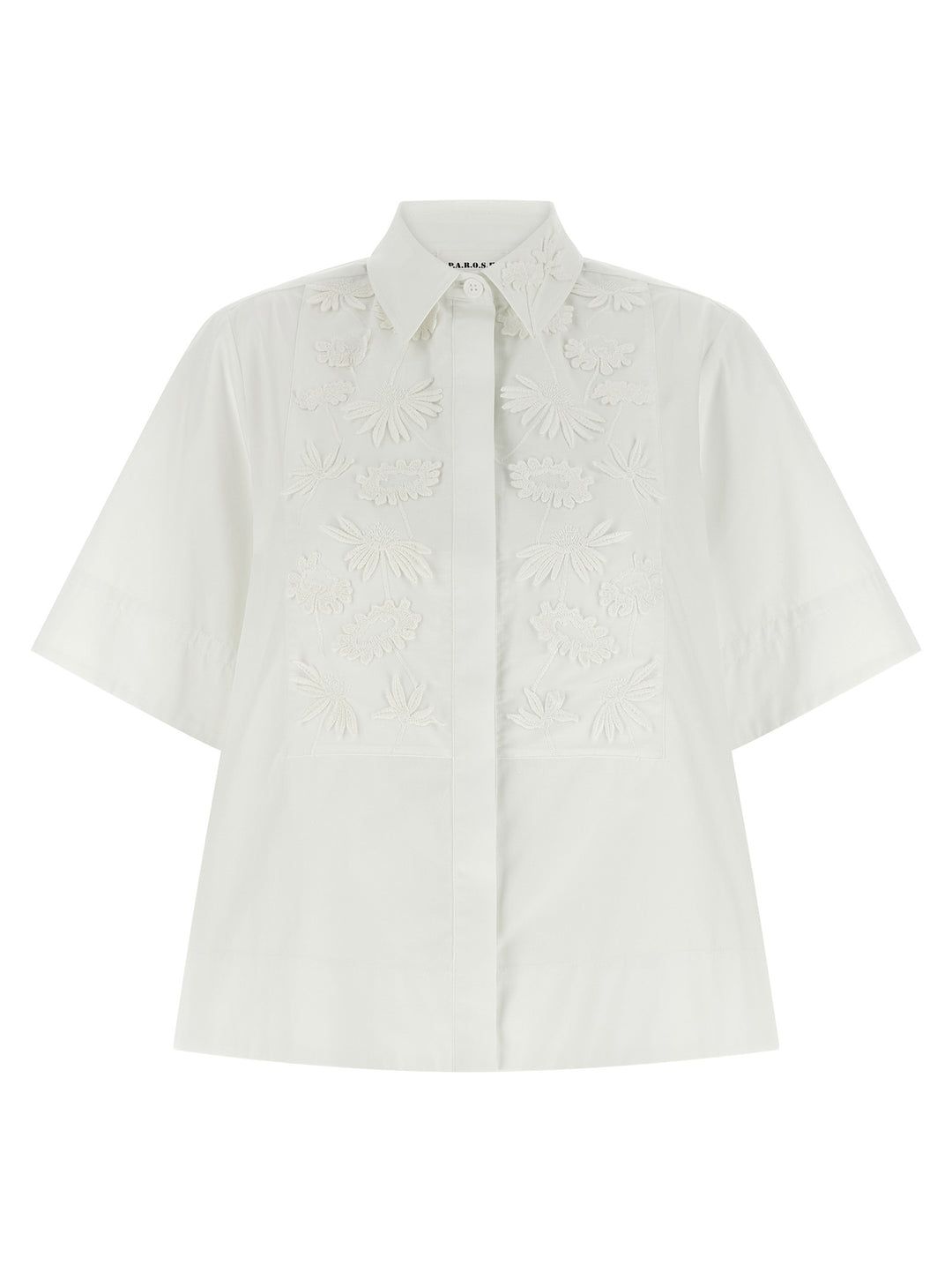 P.A.R.O.S.H. Cubo26 Shirt and Blouse - White | ef42bc2be8a6021b08896ef2f3b080bd0f24c4ed