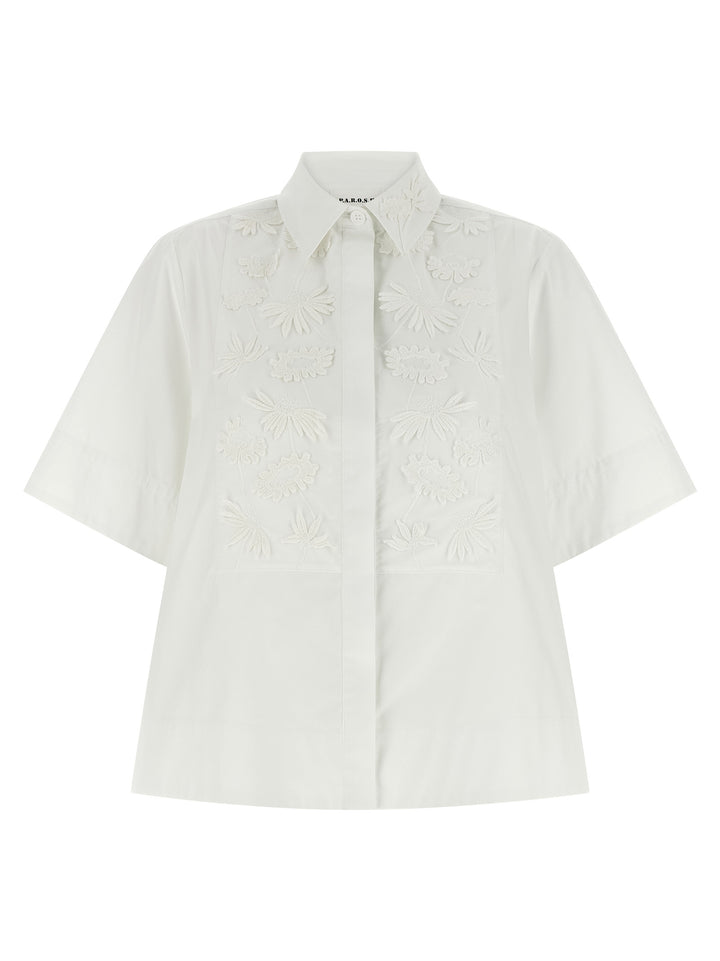 P.A.R.O.S.H. Cubo26 Shirt and Blouse - White | ef42bc2be8a6021b08896ef2f3b080bd0f24c4ed