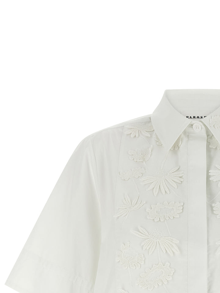 P.A.R.O.S.H. Cubo26 Shirt and Blouse - White | 508c693177a4ada84c888784d52707ab90fadcb5