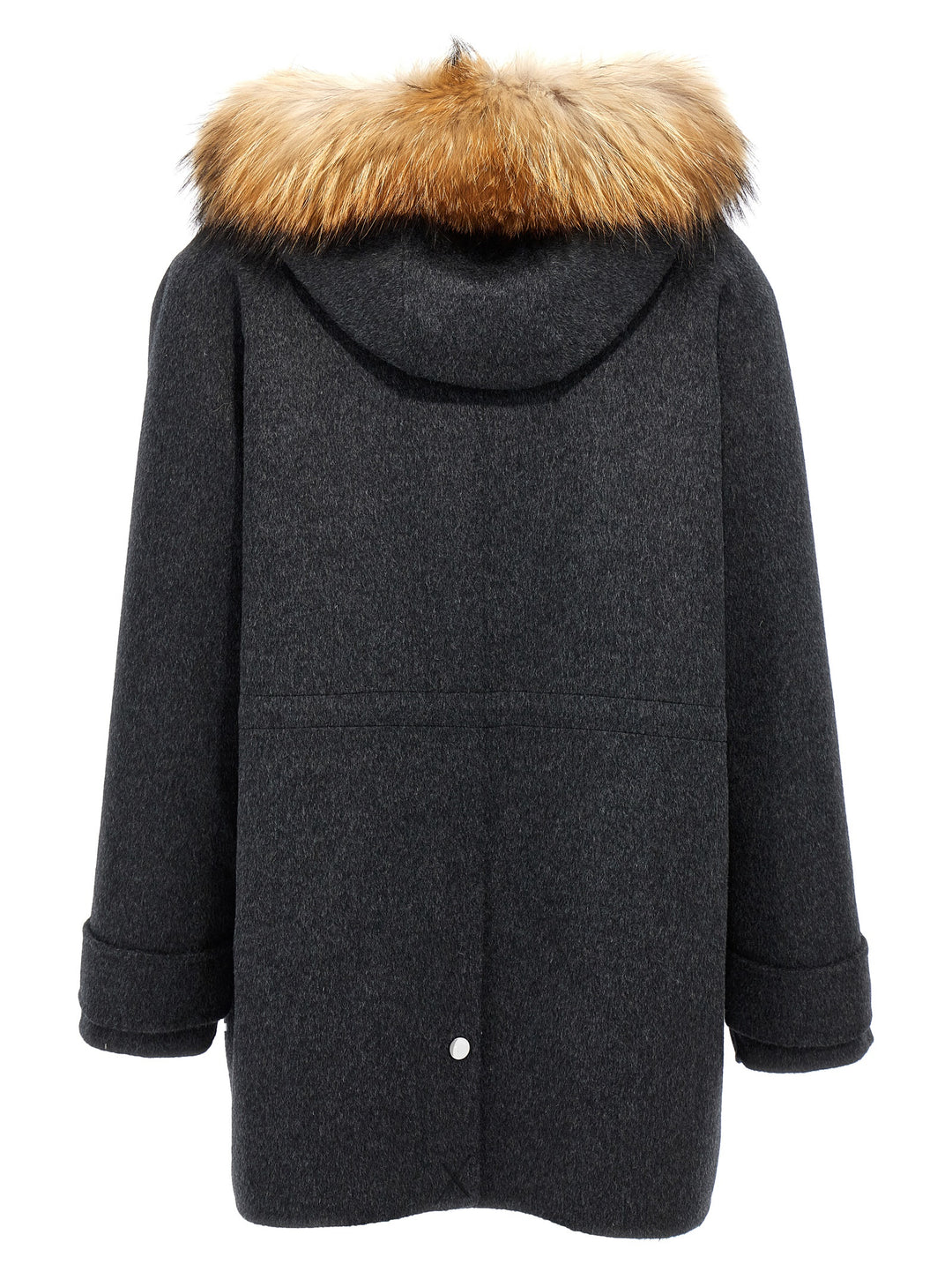 Fur Parka Casual Jackets, Parka Gray