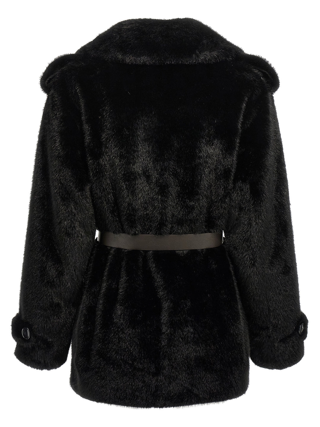 P.A.R.O.S.H. Faux  Coat Fur - Brown | 5384d4e5785c9ba376dedc329ada49a4c29847de