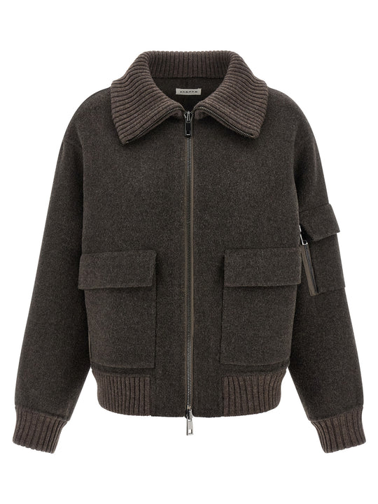 Leak25 Puffer Jackets Brown