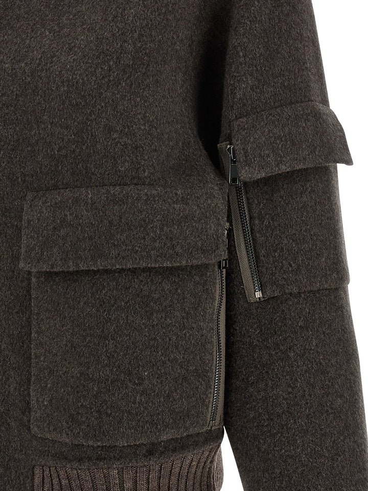 P.A.R.O.S.H. Leak25 Puffer Jackets - Brown | fed48166cb6f0fbf048c6b08652df6853a20cac5