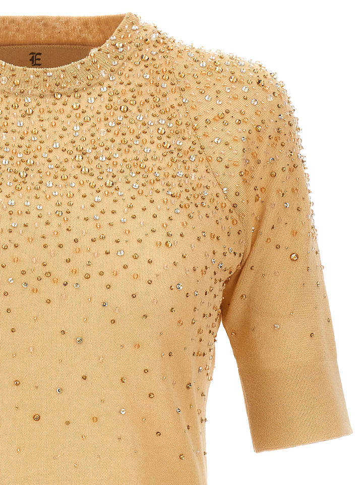 Beads Sweater Sweater, Cardigans Beige