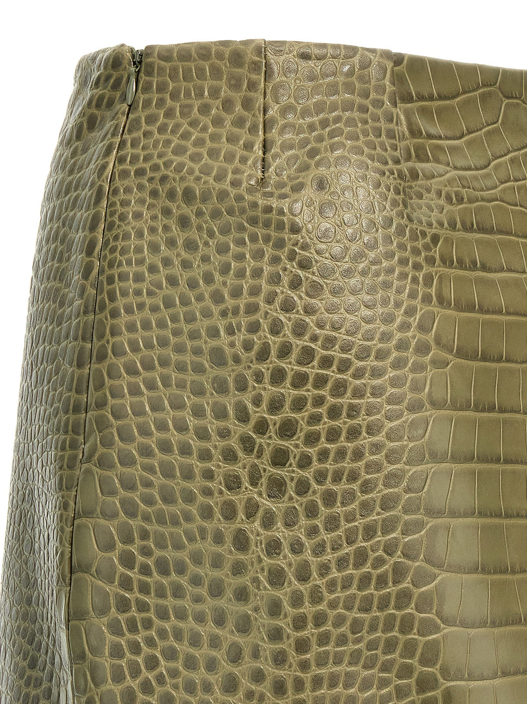 Crocodile Print Skirt Skirts Green