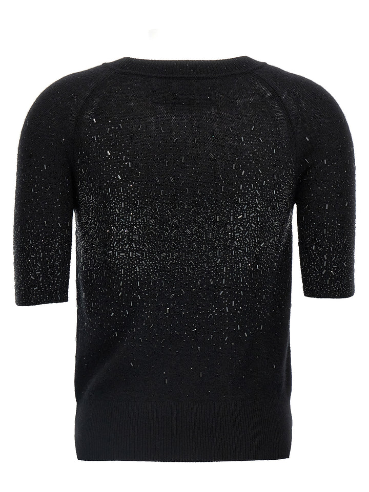 Rhinestone Sweater Sweater, Cardigans Black