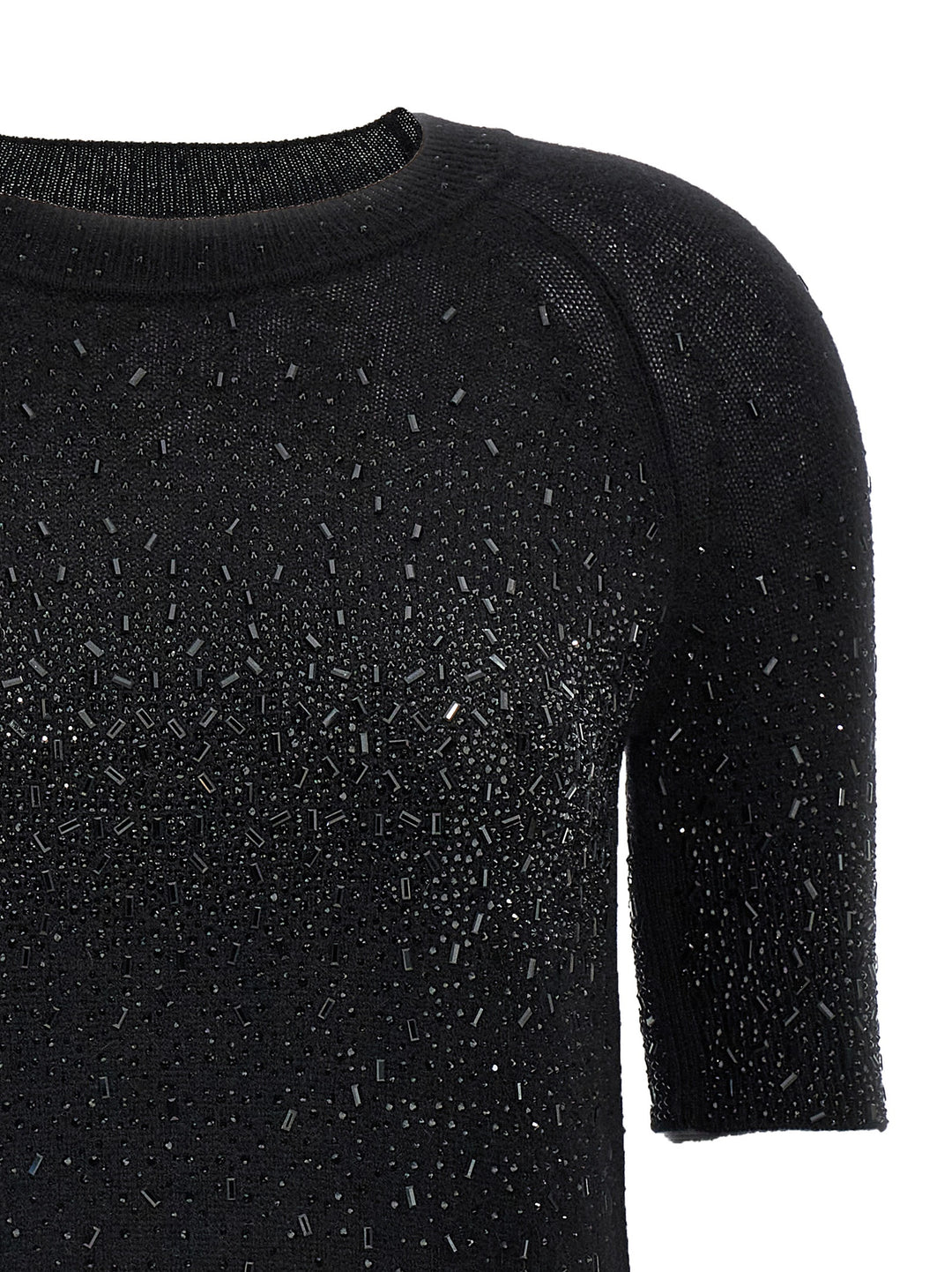 Rhinestone Sweater Sweater, Cardigans Black