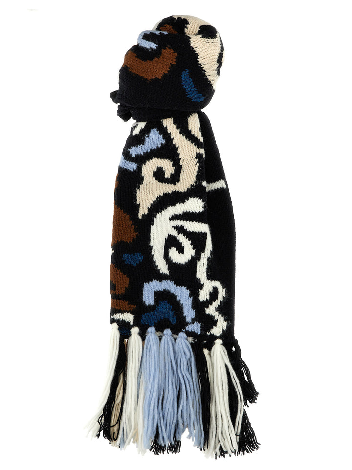 Maxi Fringed Scarf Scarves, Foulards Multicolor