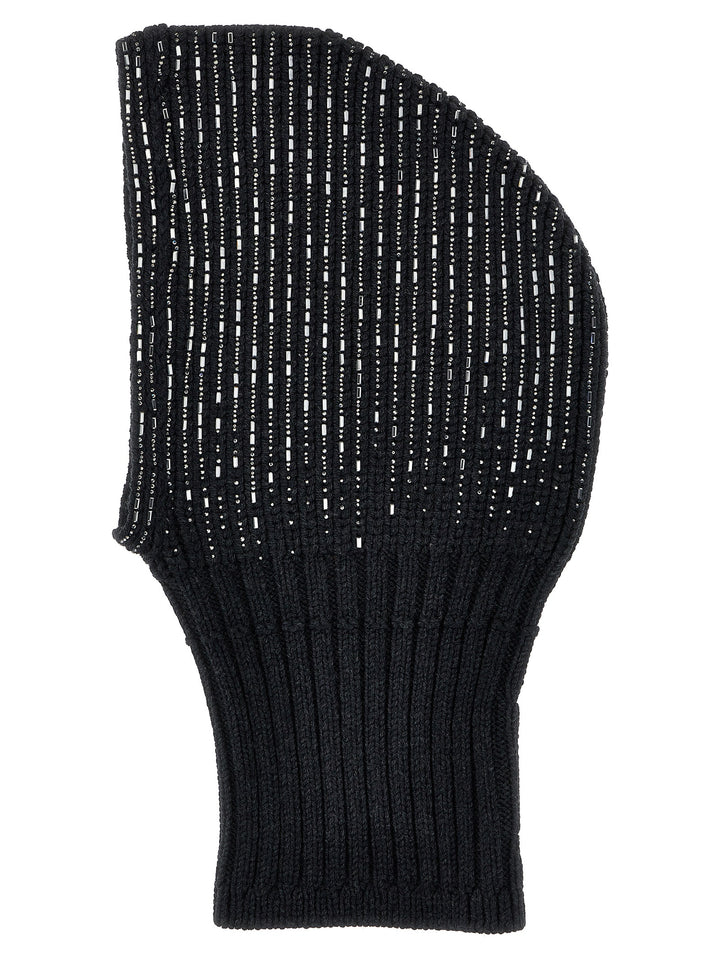 Balaclava Rhinestones Hats Black