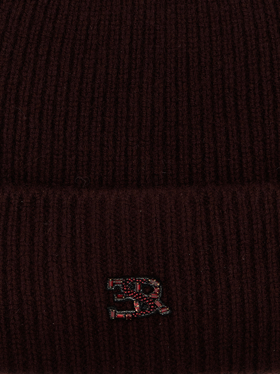 Logo Beanie Hats Bordeaux