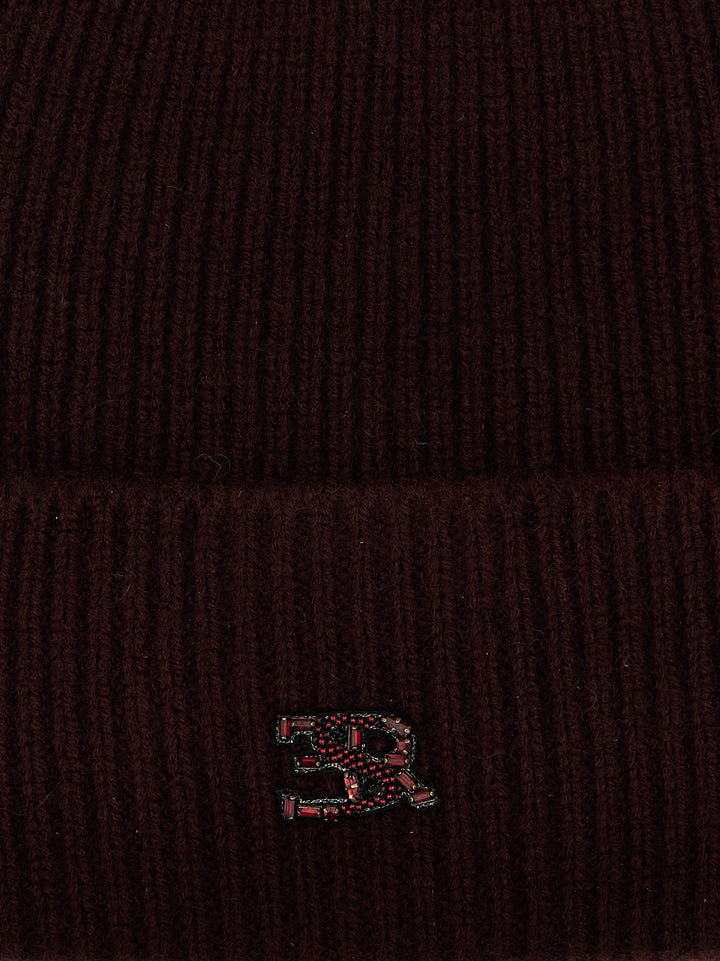 Logo Beanie Hats Bordeaux