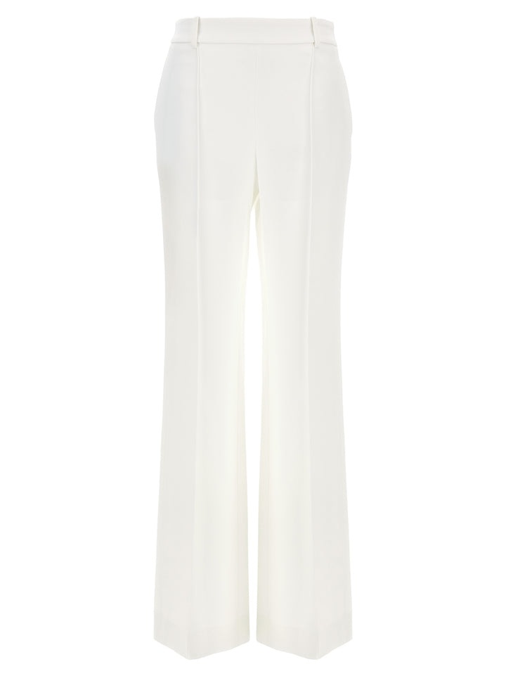 Loose Leg Tailored Pants White