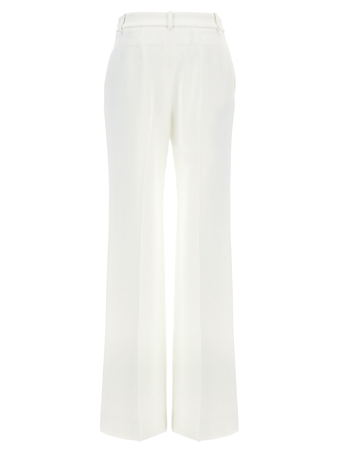 Loose Leg Tailored Pants White