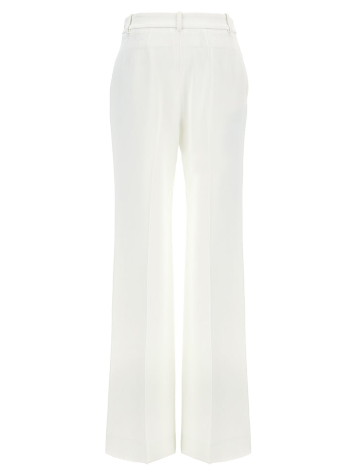 Loose Leg Tailored Pants White