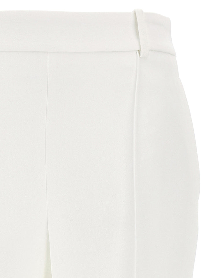 Loose Leg Tailored Pants White