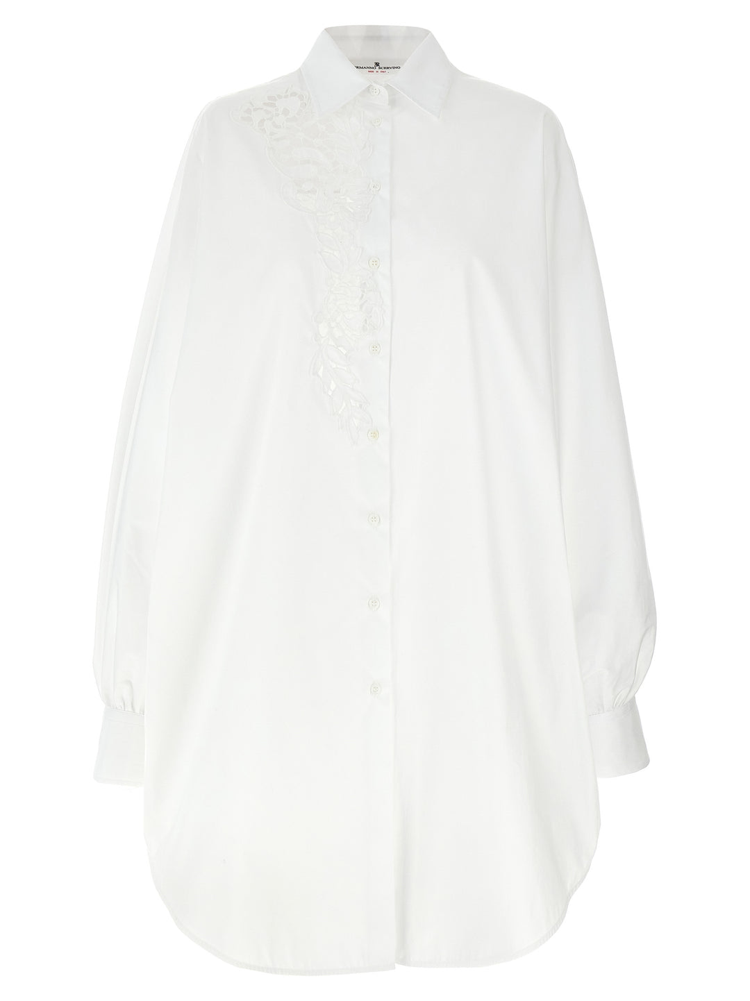 Macramé Shirt Shirt, Blouse White