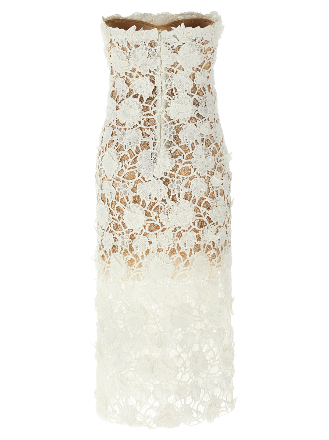 Macramé Lace Dress Dresses White