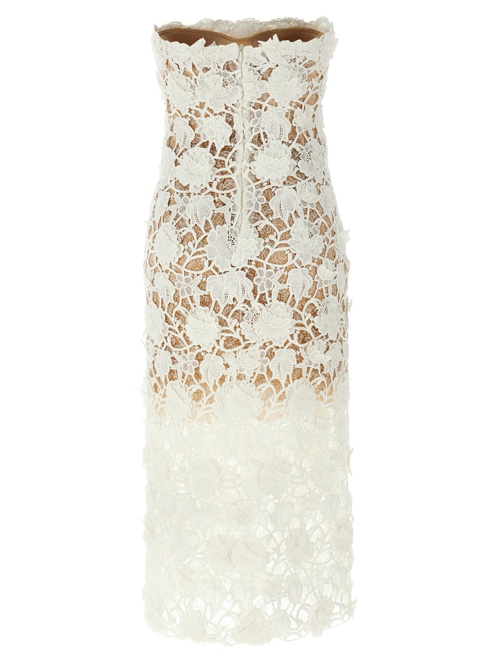 Macramé Lace Dress Dresses White