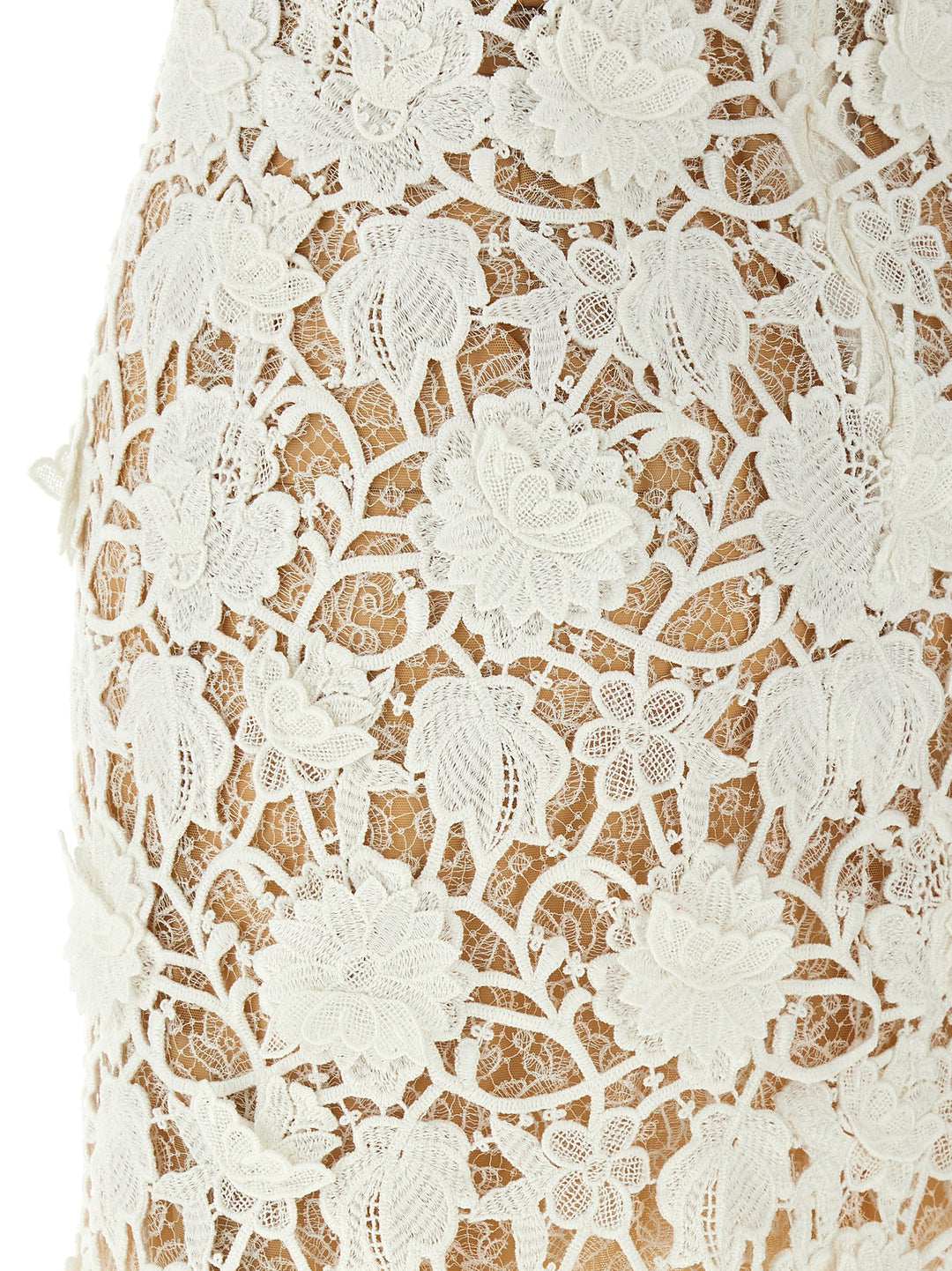 Macramé Lace Dress Dresses White