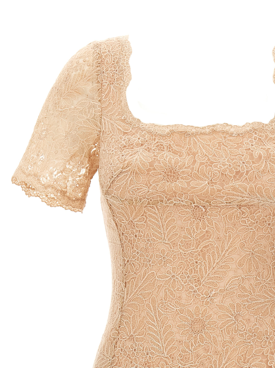 Ermanno Scervino Lace Dress Dresses Pink | Wanan Luxury Ermanno Scervino Lace Dress Dresses Pink | Wanan Luxury