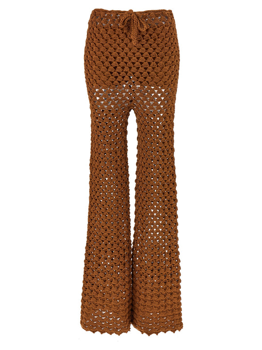 Crochet Pants Brown