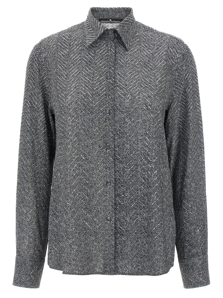 Ermanno Scervino Rhinestone Shirt Shirt and Blouse - Gray | 1fa6469b6c4ae26ddccacbab2bc60775ebe79630