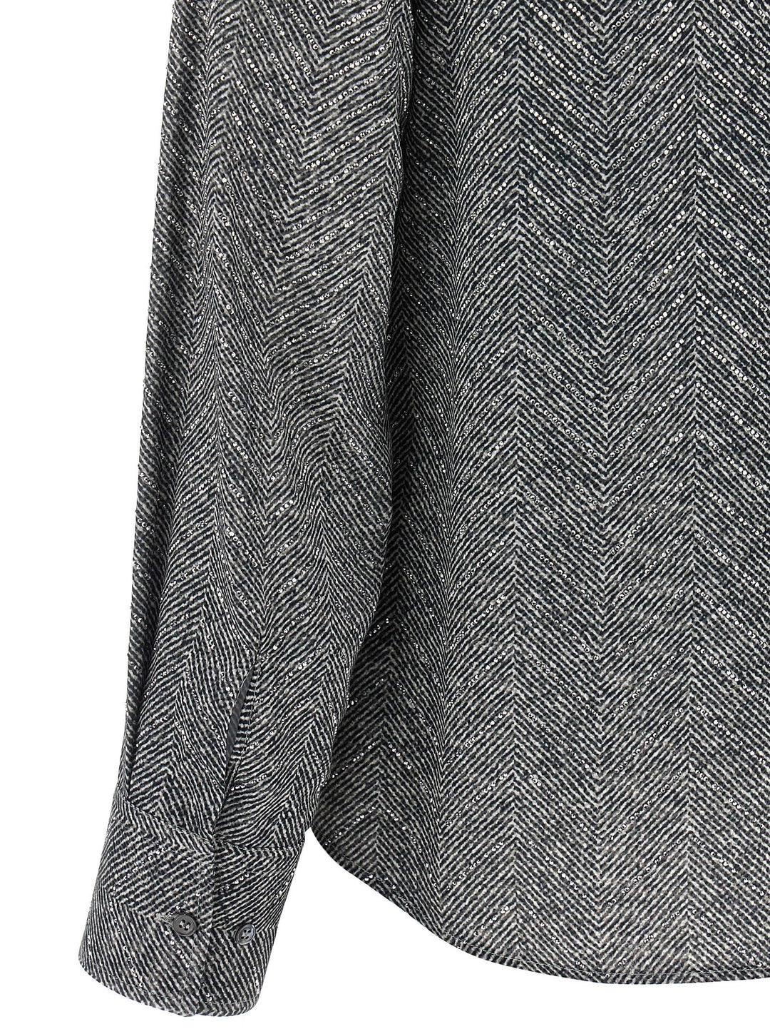 Ermanno Scervino Rhinestone Shirt Shirt and Blouse - Gray | 6ced534ddd93b13a4f2b238c9e47a0ad21305362