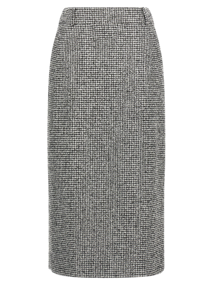 Ermanno Scervino Longuette Skirt Skirts - White/Black | 522f035c230183378270d1c1b2f2af692c712e39