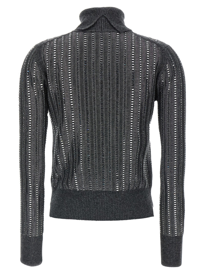 Ermanno Scervino Crystal Sweater Sweaters and Cardigans - Gray | 515a3d361cca93fb90595beef9dbb3a6d452d650