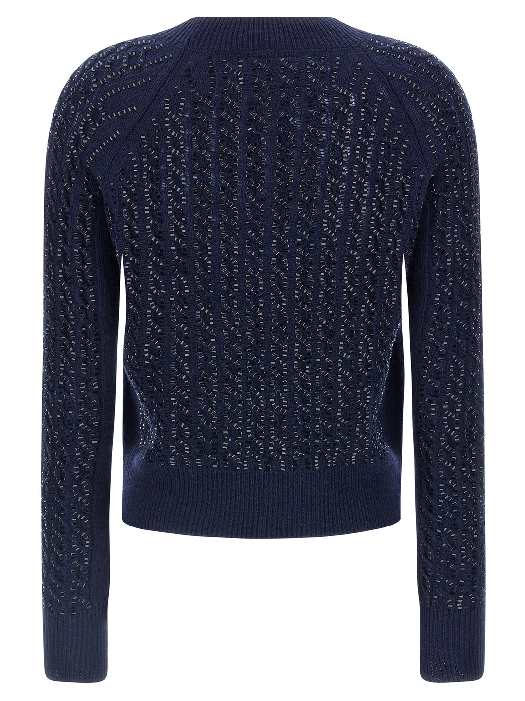 Ermanno Scervino Baguette Studded Sweater Sweaters and Cardigans - Blue | e7d8877f029b245c23a53c542b905ef57ecbeeb3