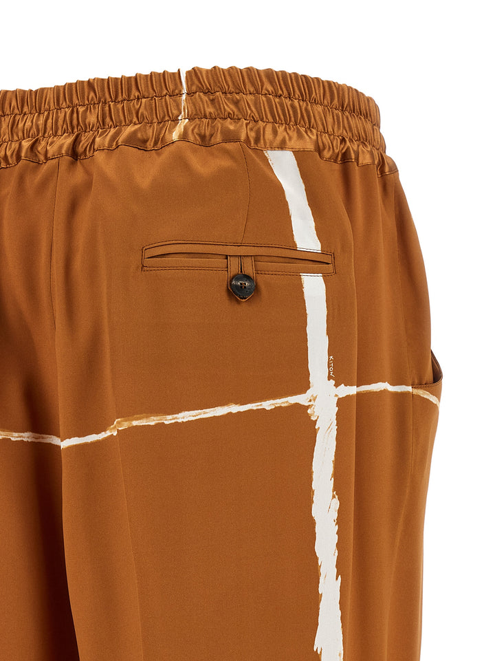 Kiton Silk Pants - Brown | 83dd2d09eed40e74b9867ccaba1ea78184f9ea28