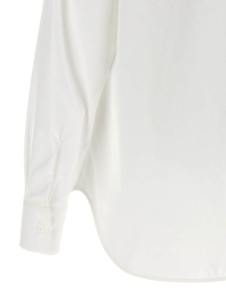 Ermanno Scervino Embroidery Cotton Shirt Shirt and Blouse - White | 4c648f6711ecb1e8bc1c027720509f49c0d2ed52
