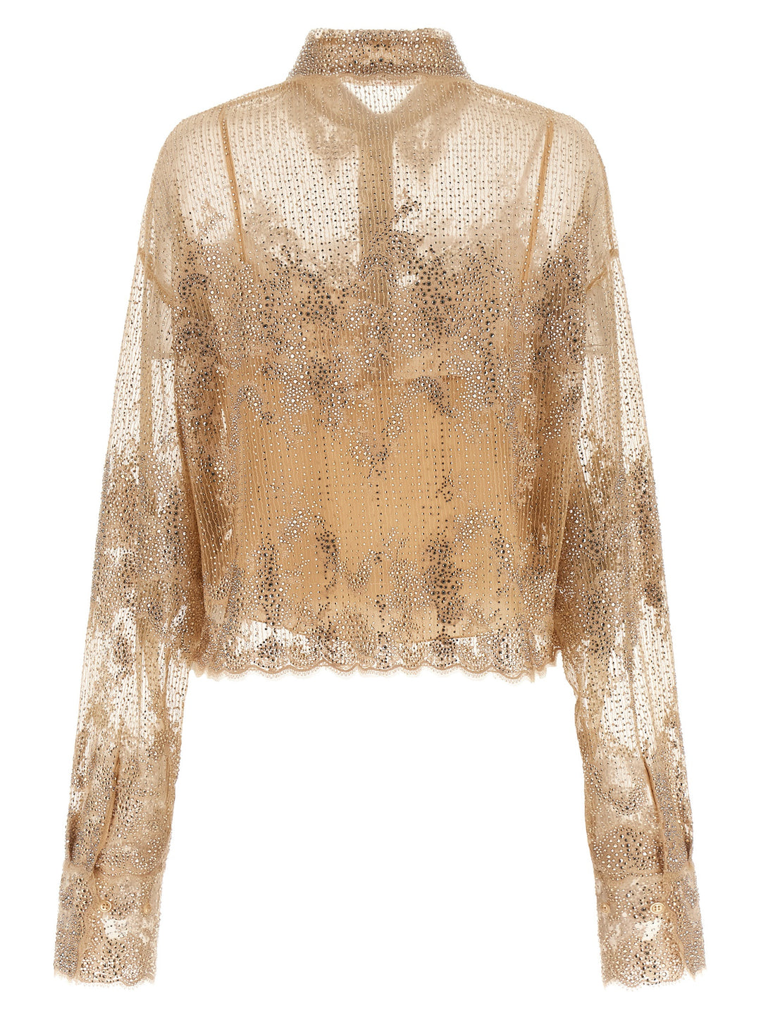 Ermanno Scervino Embroidery Shirt Shirt and Blouse - Beige | b8e9ec41fe2b70c83aa3284924012417f3cf4f73