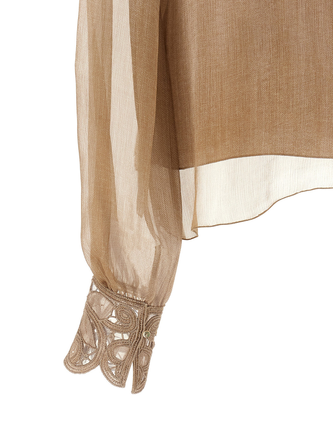 Ermanno Scervino Floral Carving Blouse Shirt and Blouse - Beige | 1f76fce0db676d31576a7c78a03d4f1c238f463f