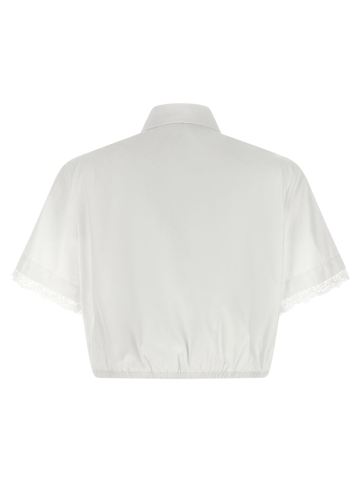 Ermanno Scervino Lace Insert Shirt Shirt and Blouse - White | a0d42c6d946d6adab9df294a079531f86aa6c6d1