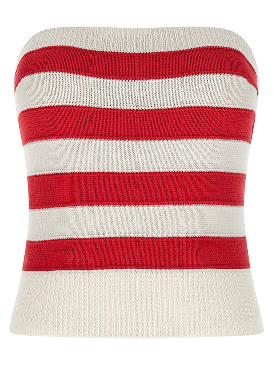 Crochet Top Tops Red