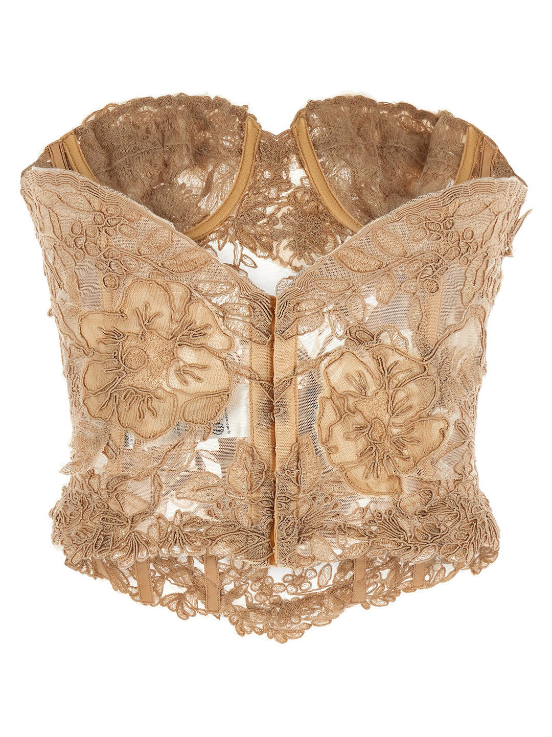 Ermanno Scervino Lace Bustier Top Tops - Beige | 1d968cdcb4d8af208baf21e47894f953fed1bd88