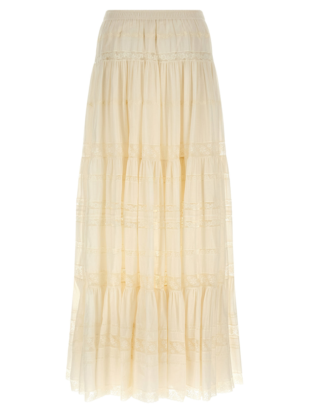 Ermanno Scervino Lace Insert Skirt Skirts - White | f19a9c2020a12061d5cce5dd92ff68c4675da64e