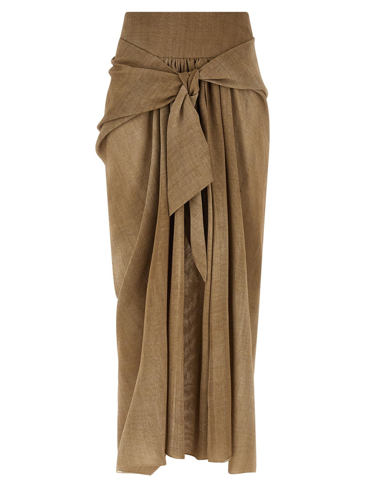 Ermanno Scervino Marocain Skirt Skirts - Beige | 1952b38859a0ebca0d4f0a652d57a75108d23879