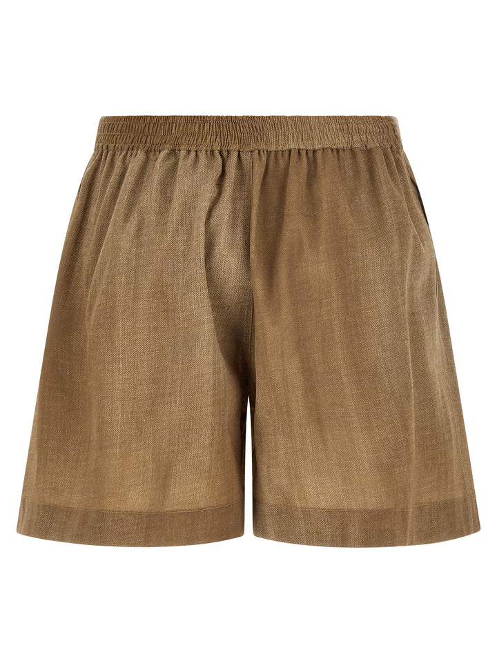 Ermanno Scervino Marocain Shorts Bermuda and Short - Beige | 21bae2804e2453dadb6898dd8b4d30b06a4babd9