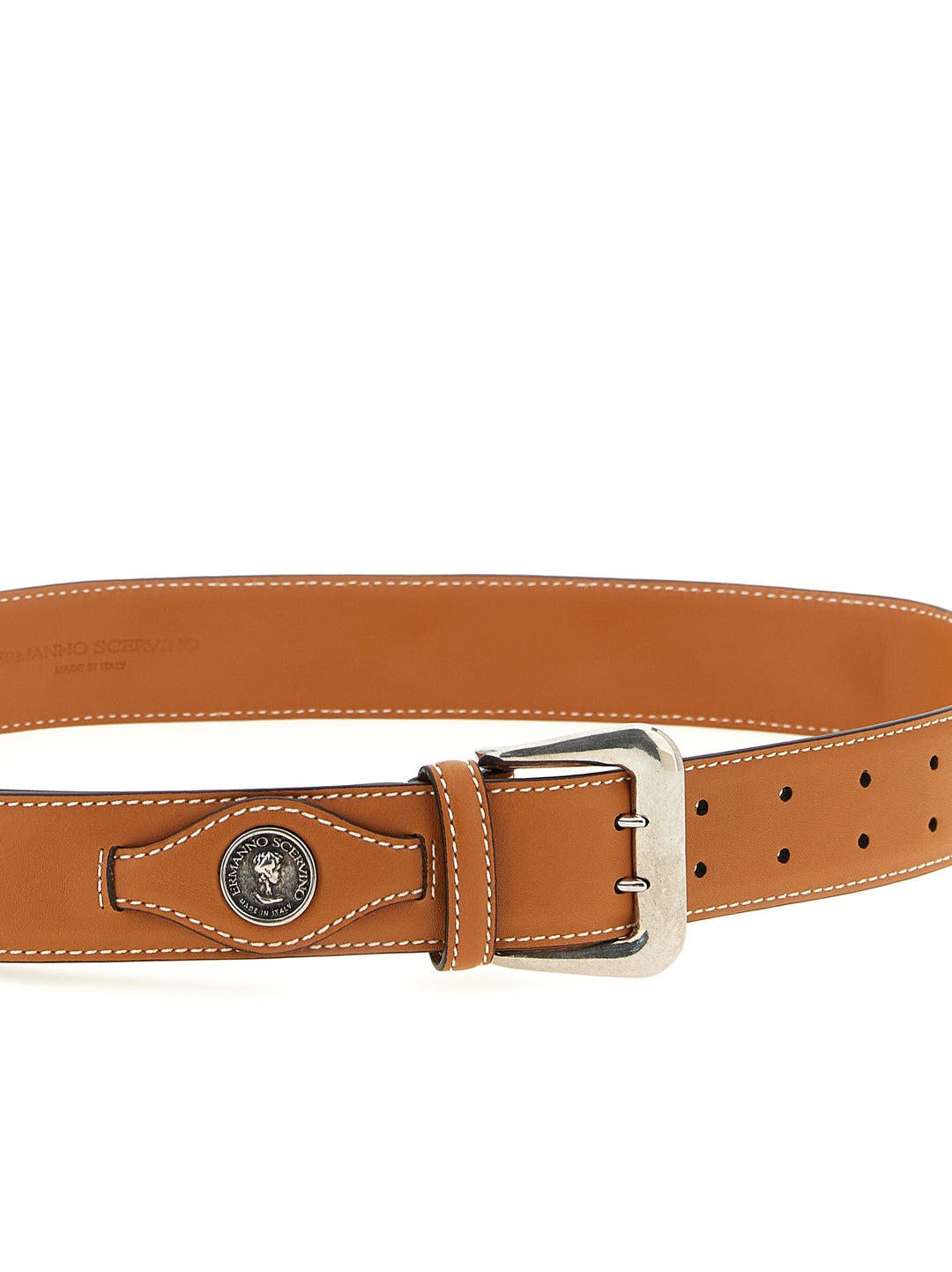 Ermanno Scervino Logo Coin Belt Belts - Brown | 8e1be767a58c4c39a4e0db979b84ed0fcc9b7643