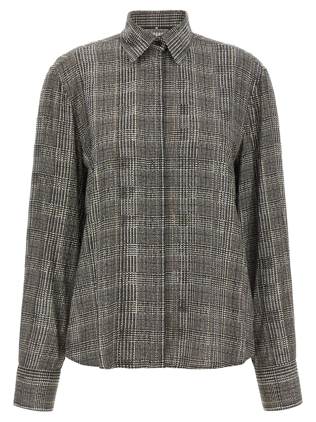 Ermanno Scervino All-Over Rhinestone Shirt Shirt and Blouse - Gray | c4d54ddea0579939a10afa1f54591a3649e4fdb0