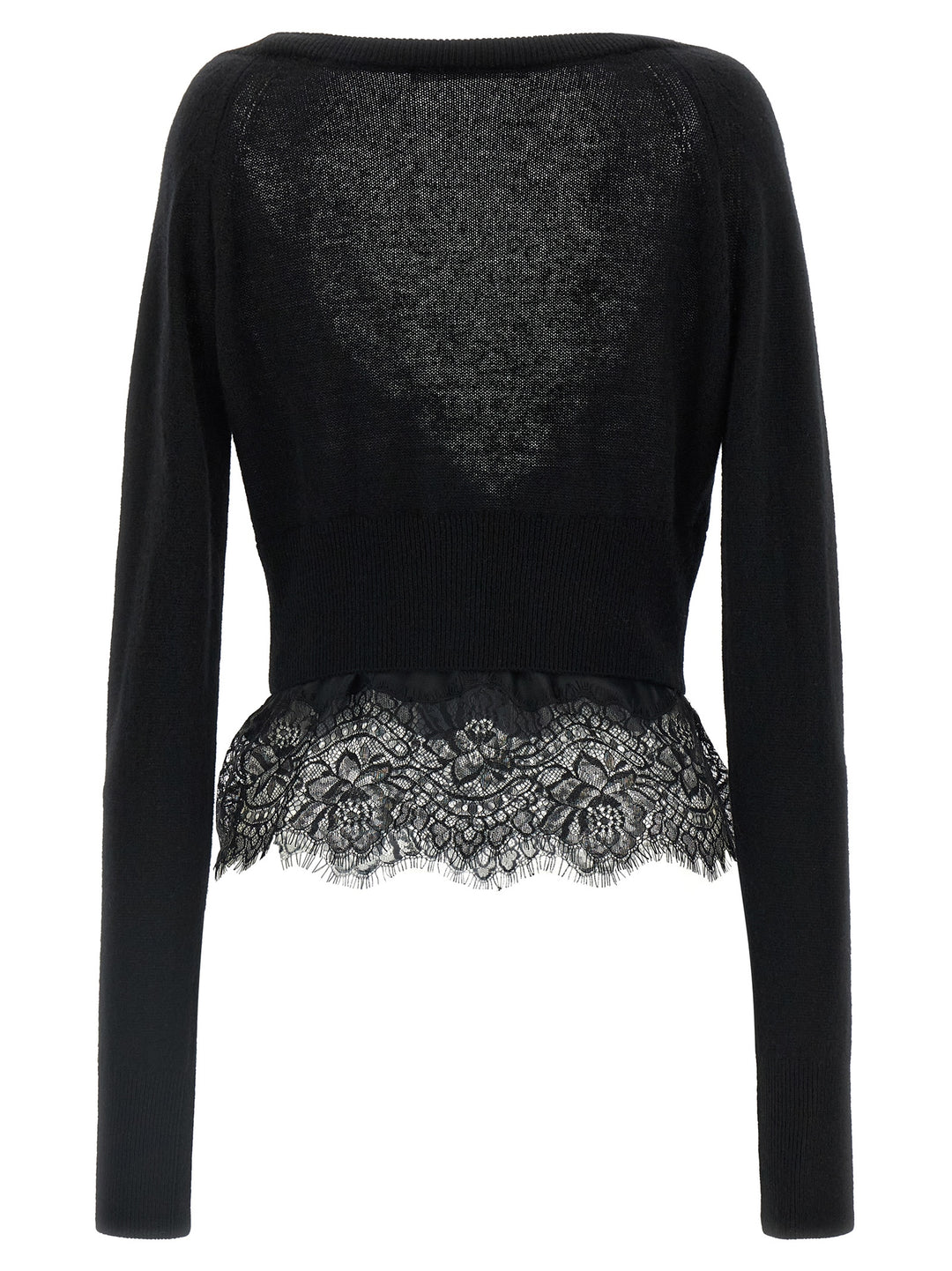 Ermanno Scervino Lace Cardigan Sweaters and Cardigans - Black | 97de07baa6d1ef7d35c2cc8c3d5e936478203954