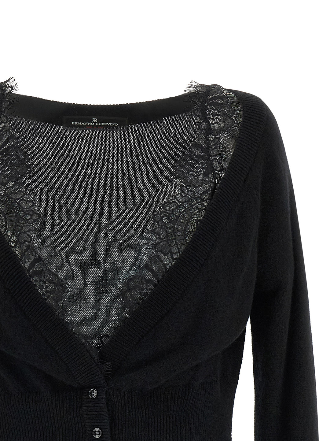 Ermanno Scervino Lace Cardigan Sweaters and Cardigans - Black | a2ecc99036b75c99925f961422dd9b88efbd72bc