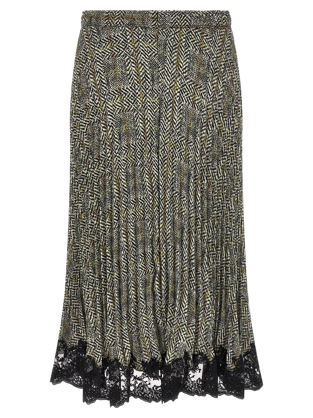 Ermanno Scervino Pleated Skirt With Lace Skirts - Multicolor | baa5a0eebc7d7b3d03aa7b2e2622497e485c9555
