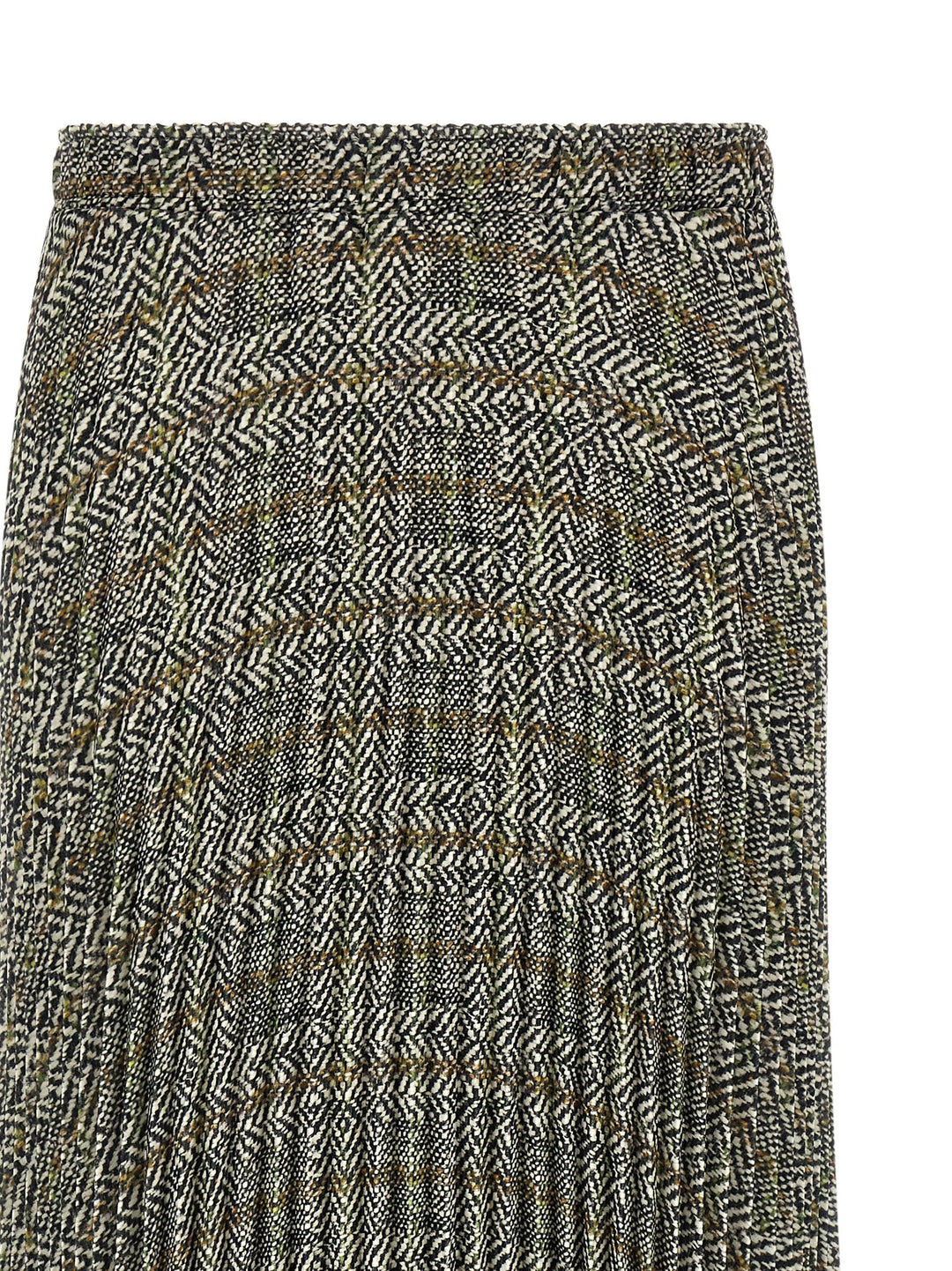 Ermanno Scervino Pleated Skirt With Lace Skirts - Multicolor | 4823bd5f6f5ee4a3a0c08ac028045f60155fc402