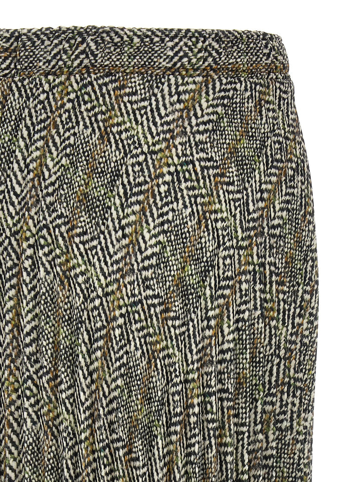 Ermanno Scervino Pleated Skirt With Lace Skirts - Multicolor | 5e4cf8fe7a325c6ebb5902fa86b53bfda9346597