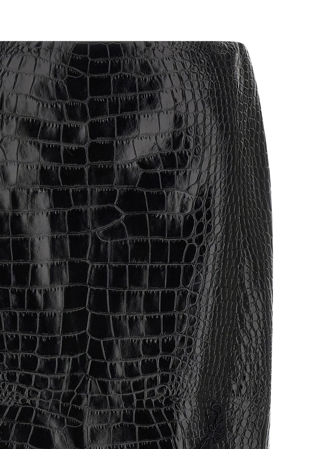 Ermanno Scervino Coconut Print Sheath Skirt With Lace Skirts - Black | f5d12574c50f2cf23aa7d08e2a7c6197753c2620