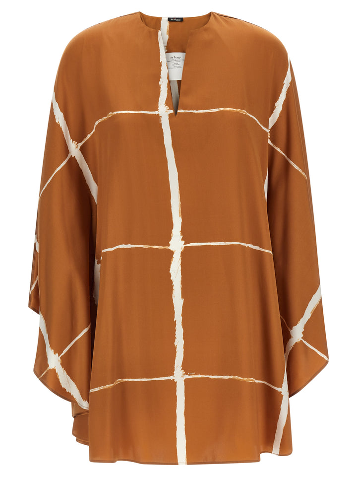 Kiton Caftan Blouse Shirt and Blouse - Brown | 4dfdf38578a86b5e82a952b66247899c62455532