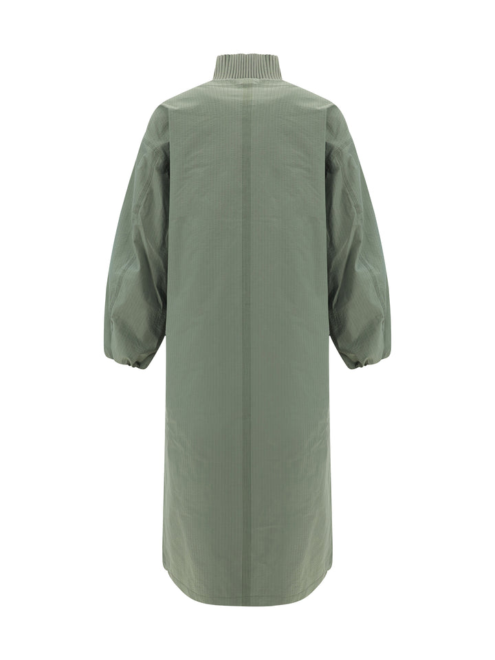 TECH SEERSUCKER OVERSIZED SHELL COAT